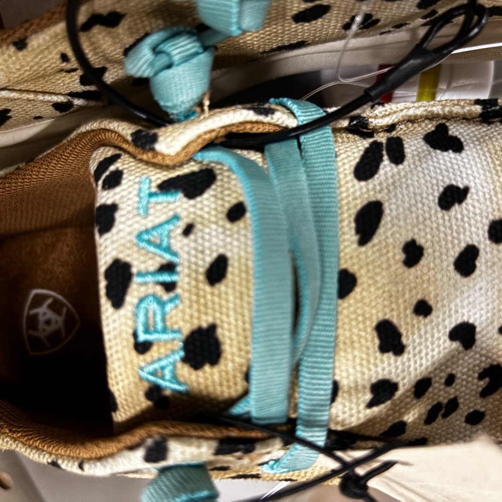 Ariat Spotted Cream and Black Sneakers